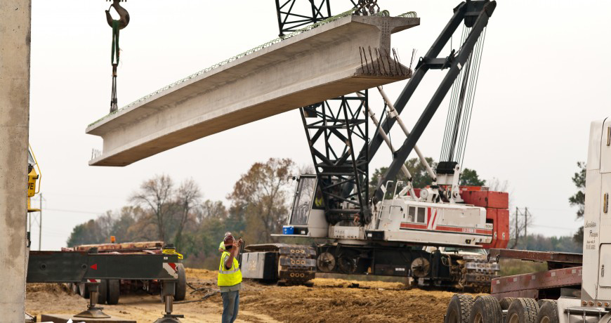 Bridge construction on I-69 expansion